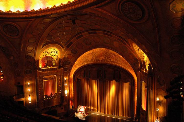 View from the Alabama Theatre's upper right balcony.